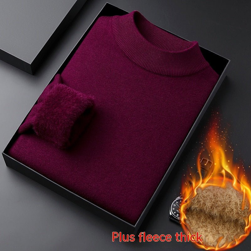 Half-collar Wool Sweater Winter Warm Men - Opulent EmpireHalf-collar Wool Sweater Winter Warm MenOpulent EmpireClothing