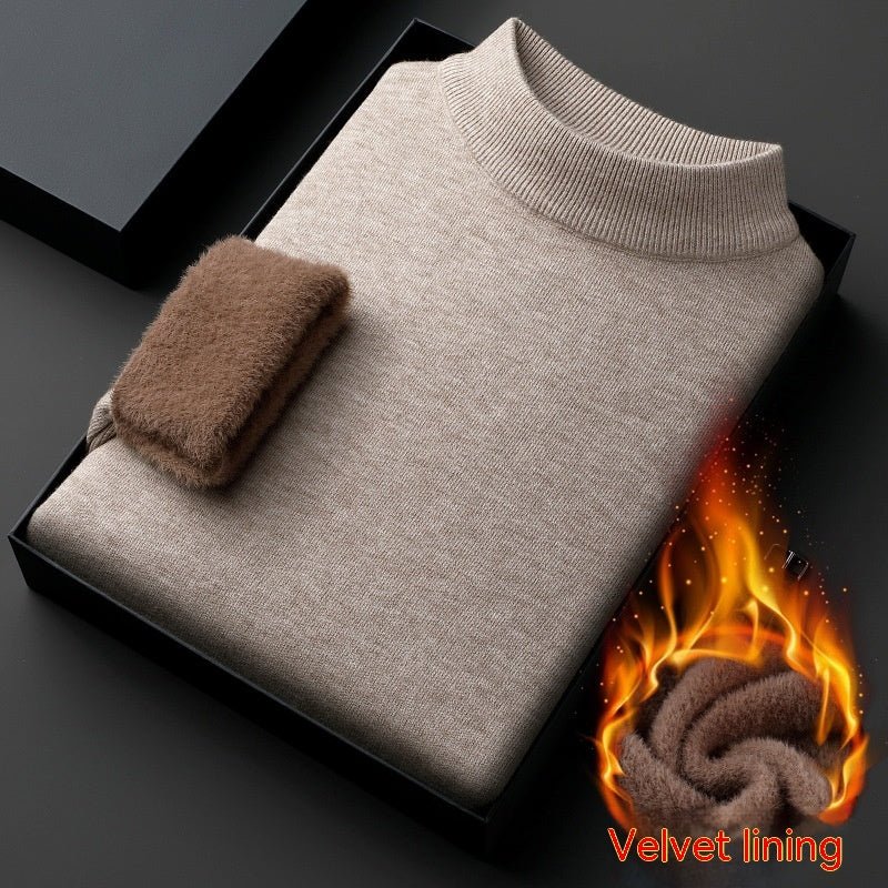 Half-collar Wool Sweater Winter Warm Men - Opulent EmpireHalf-collar Wool Sweater Winter Warm MenOpulent EmpireClothing