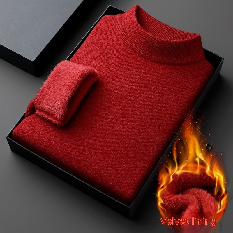 Half-collar Wool Sweater Winter Warm Men - Opulent EmpireHalf-collar Wool Sweater Winter Warm MenOpulent EmpireClothing