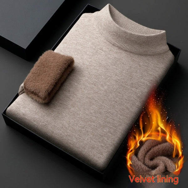 Half-collar Wool Sweater Winter Warm Men - Opulent EmpireHalf-collar Wool Sweater Winter Warm MenOpulent EmpireClothing