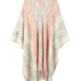 Heathered Fringe Hem Poncho - Opulent EmpireHeathered Fringe Hem PonchoOpulent EmpireClothing