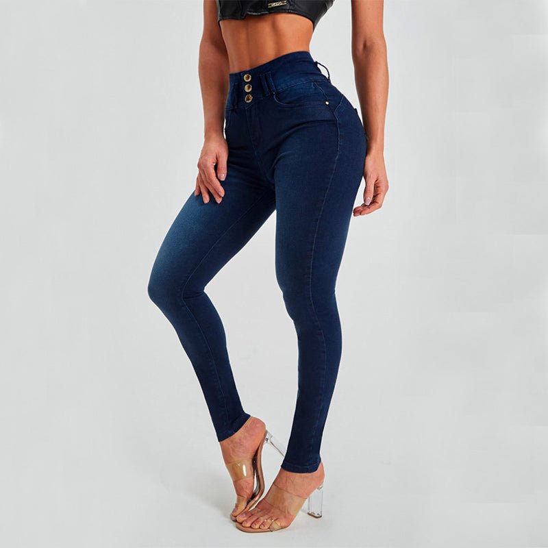 High Waist Jeans Women's Skinny Trousers Tight Stretch Shaping And Hip Lifting Pants - Opulent EmpireHigh Waist Jeans Women's Skinny Trousers Tight Stretch Shaping And Hip Lifting PantsOpulent EmpireClothing