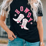 HOWDY Cowboy Boots Graphic Tee - Opulent EmpireHOWDY Cowboy Boots Graphic TeeOpulent Empire