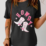 HOWDY Cowboy Boots Graphic Tee - Opulent EmpireHOWDY Cowboy Boots Graphic TeeOpulent Empire