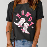 HOWDY Cowboy Boots Graphic Tee - Opulent EmpireHOWDY Cowboy Boots Graphic TeeOpulent Empire