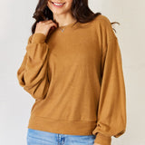 HYFVE Round Neck Long Sleeve Top - Opulent EmpireHYFVE Round Neck Long Sleeve TopOpulent Empire