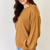 HYFVE Round Neck Long Sleeve Top - Opulent EmpireHYFVE Round Neck Long Sleeve TopOpulent Empire