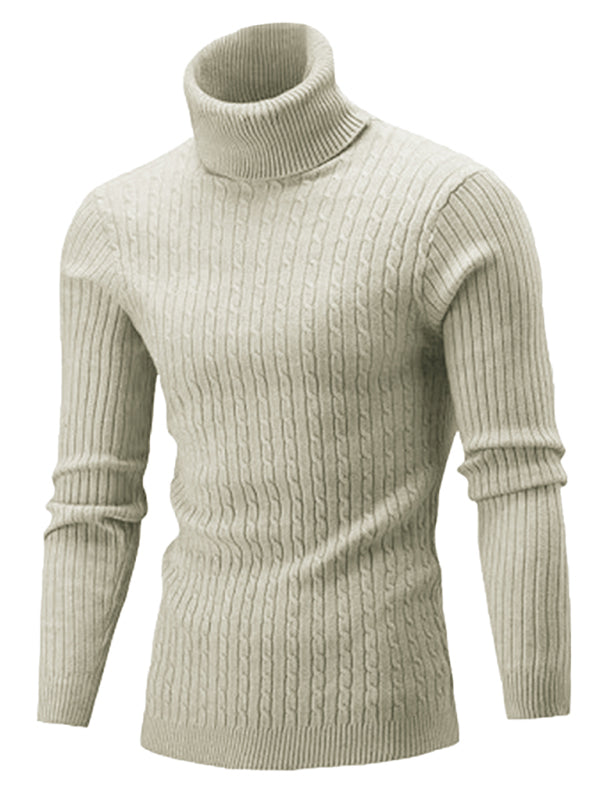Victor Laurent — Men's Classic Long Sleeve Turtleneck Sweater