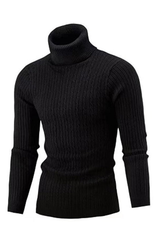 Victor Laurent — Men's Classic Long Sleeve Turtleneck Sweater, alternate view 5