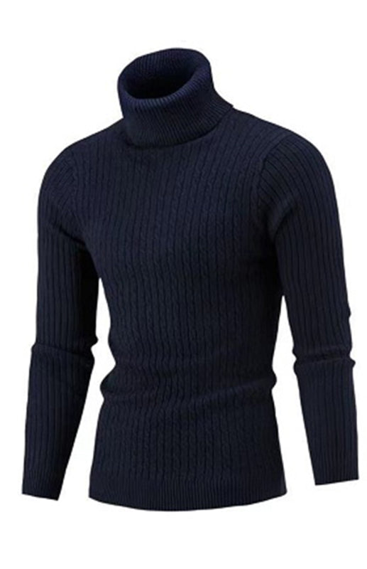 Victor Laurent — Men's Classic Long Sleeve Turtleneck Sweater, alternate view 6