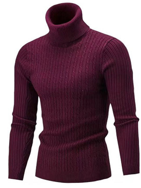 Men's Classic Long Sleeve Turtleneck Sweater
