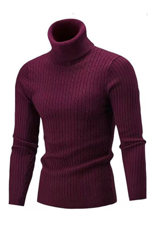 Victor Laurent — Men's Classic Long Sleeve Turtleneck Sweater, alternate view 8