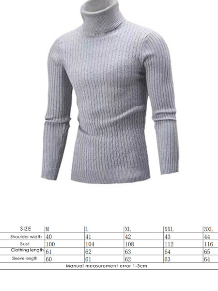Men's Classic Long Sleeve Turtleneck Sweater