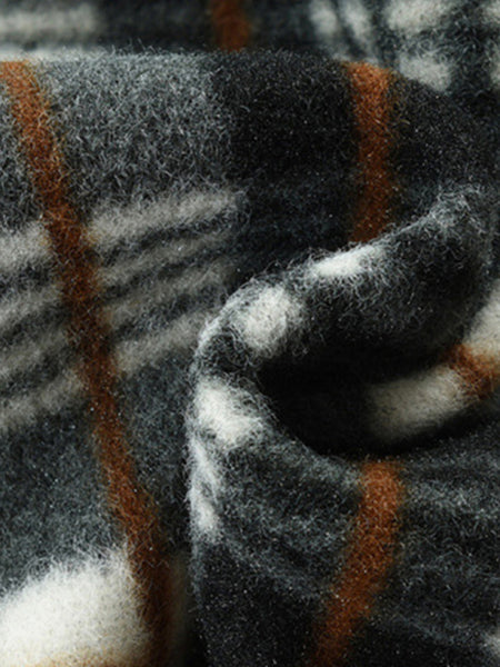 Men's New Sweater Cardigan Colorblock Standing Collar Sweater