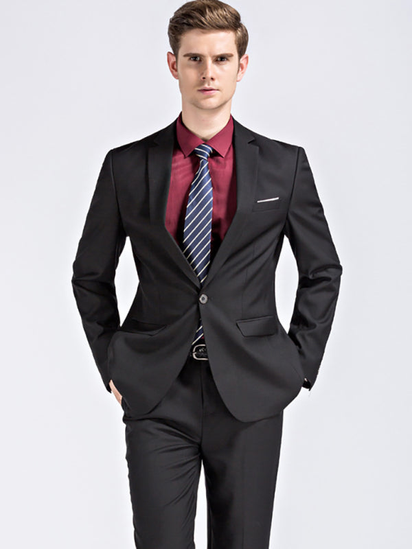 Romain Laurent — Men's Lapel Collar Business Suit Blazer