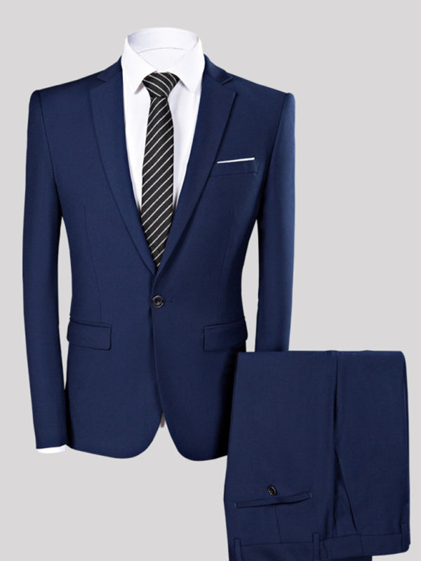 Romain Laurent — Men's Lapel Collar Business Suit Blazer, alternate view 3