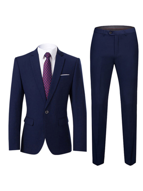 Romain Laurent — Men's Lapel Collar Business Suit Blazer, alternate view 4