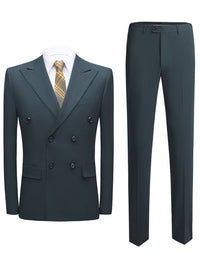 Raphael Beaumont — Men's Business Double-Breasted Woven Blazer Set