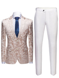 Tristan Laurent — Men's Light Business Welt Pocket Blazer Suit