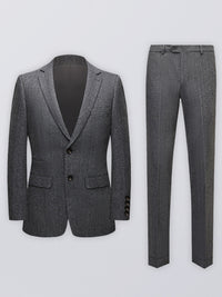Vincenzo Laurent — Four Seasons Lapel Collar Solid Wool Regular Sleeve Coat