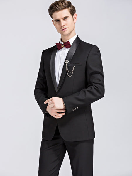 Men's Stylish Lapel Collar Business Suit - Opulent Empire