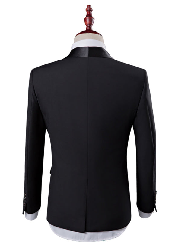 Men's Stylish Lapel Collar Business Suit - Opulent Empire