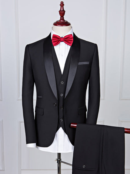 Men's Stylish Lapel Collar Business Suit - Opulent Empire