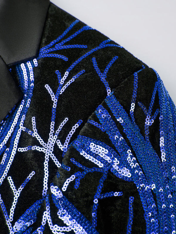 Quentin Laurent — Men's Fashion Floral Lapel Blazer, alternate view 5