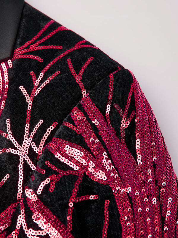 Quentin Laurent — Men's Fashion Floral Lapel Blazer, alternate view 2