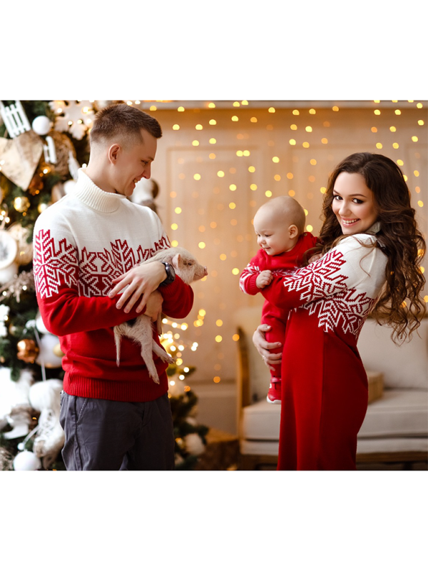 Jasper Beaumont — Christmas Parenting Men's Women's Children's Jacquard Sweater, alternate view 2