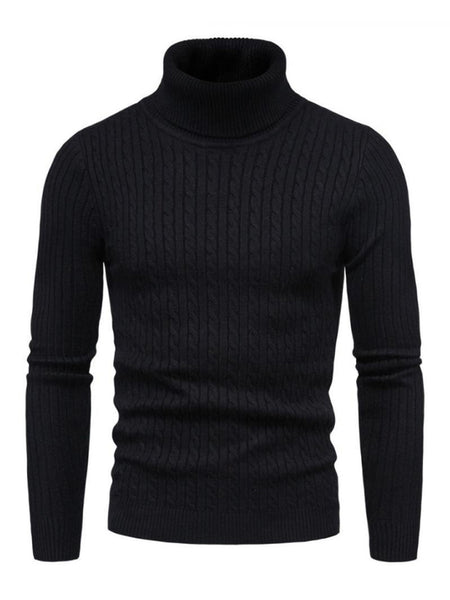 Men's knitted sweater cross-border turtleneck slim fit bottoming sweater
