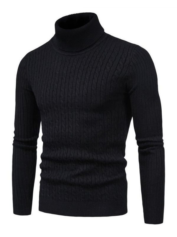 Frederic Beaumont — Men's knitted sweater cross-border turtleneck slim fit bottoming sweater, alternate view 5