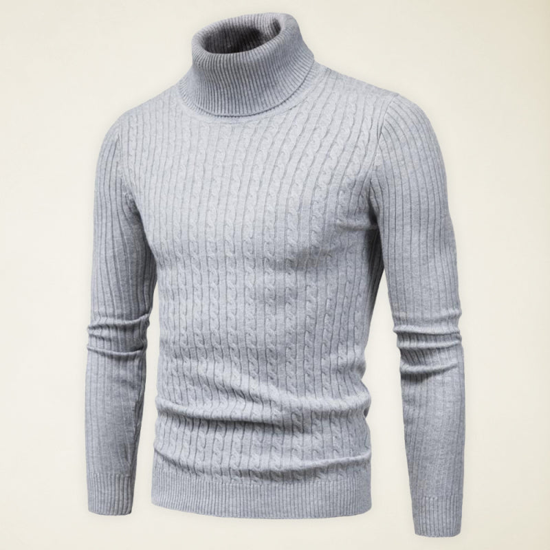Frederic Beaumont — Men's knitted sweater cross-border turtleneck slim fit bottoming sweater, alternate view 13