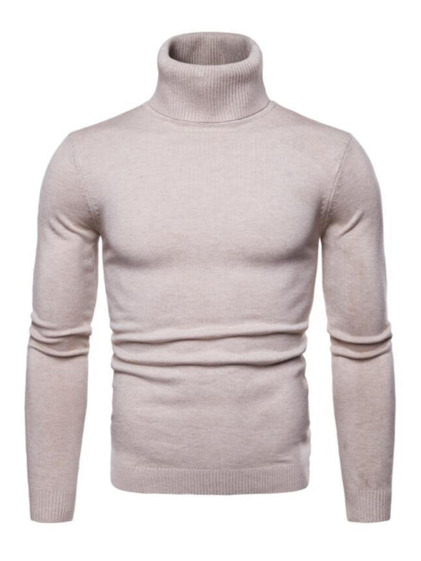 Gideon Laurent — Lapel collar all-match wool men's thick bottoming knitted sweater, alternate view 3
