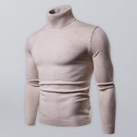 Gideon Laurent — Lapel collar all-match wool men's thick bottoming knitted sweater
