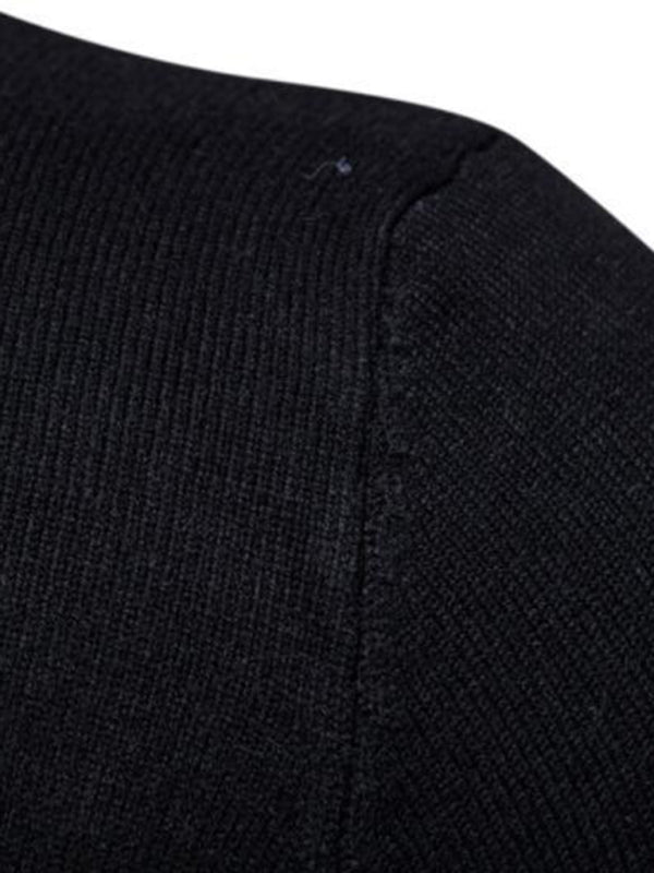 Gideon Laurent — Lapel collar all-match wool men's thick bottoming knitted sweater, alternate view 8