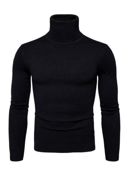 Lapel collar all-match wool men's thick bottoming knitted sweater