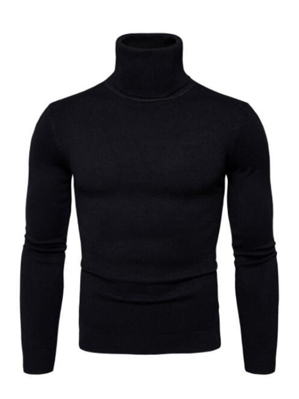 Gideon Laurent — Lapel collar all-match wool men's thick bottoming knitted sweater, alternate view 7