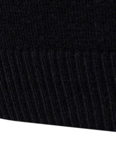 Lapel collar all-match wool men's thick bottoming knitted sweater