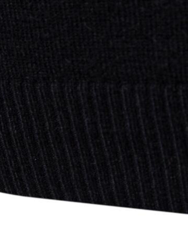 Gideon Laurent — Lapel collar all-match wool men's thick bottoming knitted sweater, alternate view 5