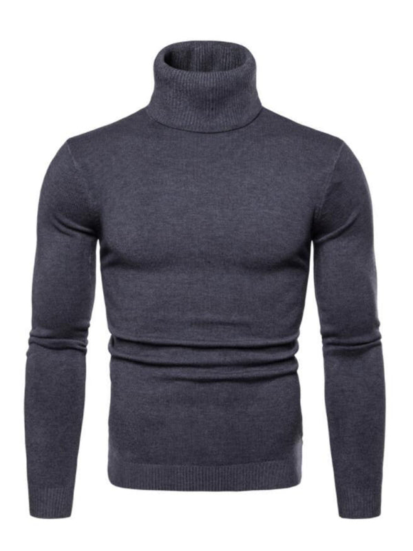 Gideon Laurent — Lapel collar all-match wool men's thick bottoming knitted sweater, alternate view 13