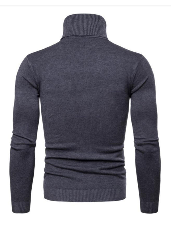 Gideon Laurent — Lapel collar all-match wool men's thick bottoming knitted sweater, alternate view 14