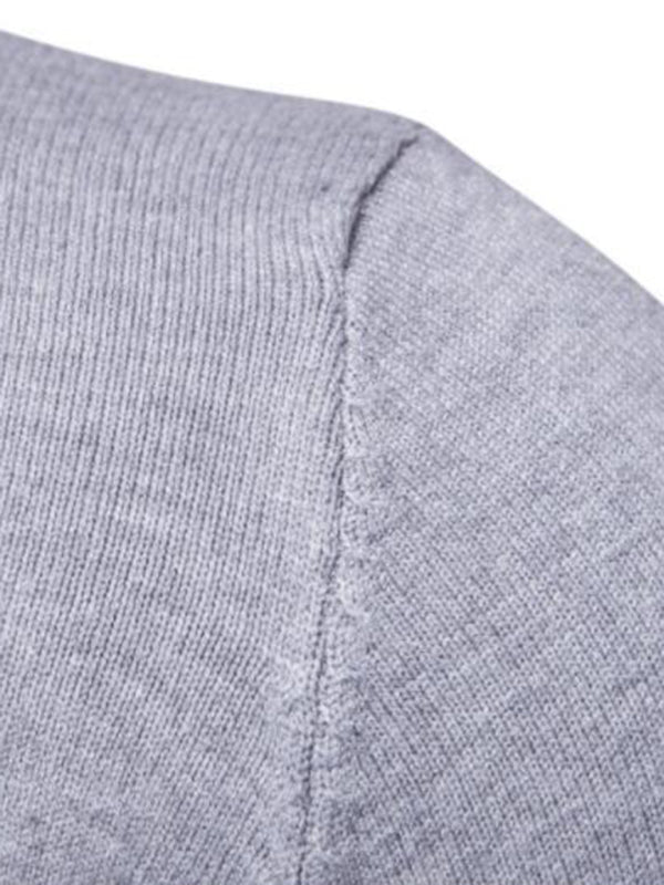 Gideon Laurent — Lapel collar all-match wool men's thick bottoming knitted sweater, alternate view 11