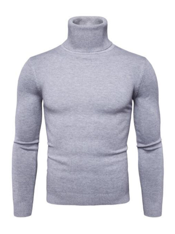 Gideon Laurent — Lapel collar all-match wool men's thick bottoming knitted sweater, alternate view 12
