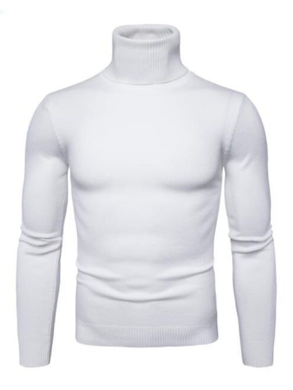 Gideon Laurent — Lapel collar all-match wool men's thick bottoming knitted sweater, alternate view 17