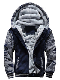 Romain Beaumont — Camouflage sweater men's casual sports cardigan sweater jacket to keep warm, alternate view 5