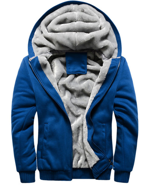 Lucian Laurent — Men's Sweater Hooded Loose Sports Fleece Thickening Men's Coat, alternate view 5