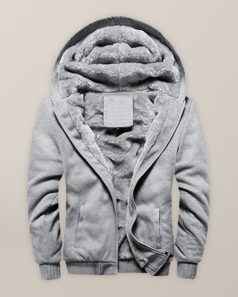 Lucian Laurent — Men's Sweater Hooded Loose Sports Fleece Thickening Men's Coat, alternate view 3