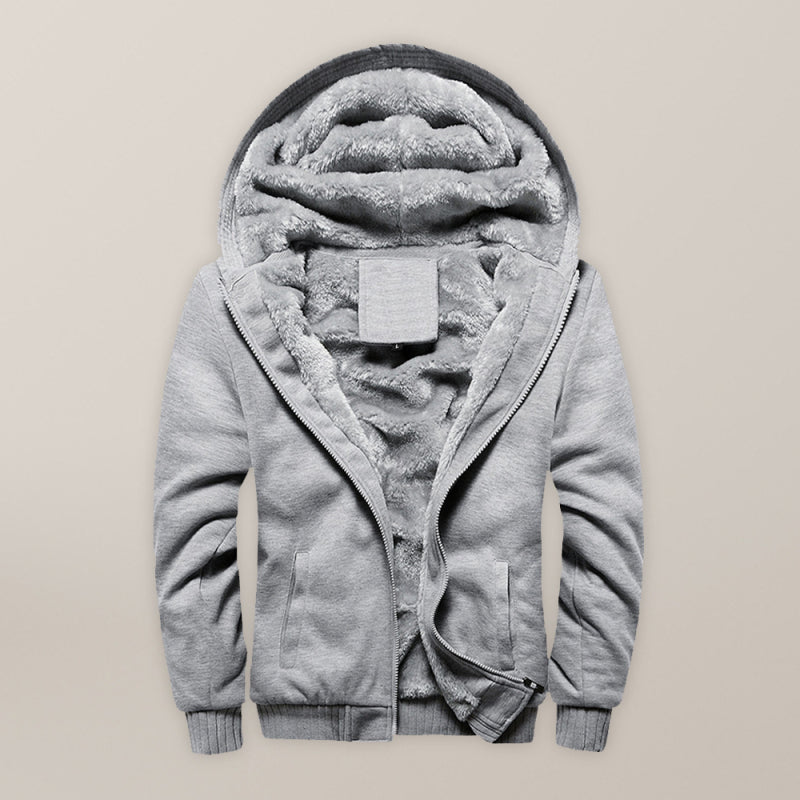 Lucian Laurent — Men's Sweater Hooded Loose Sports Fleece Thickening Men's Coat, alternate view 3