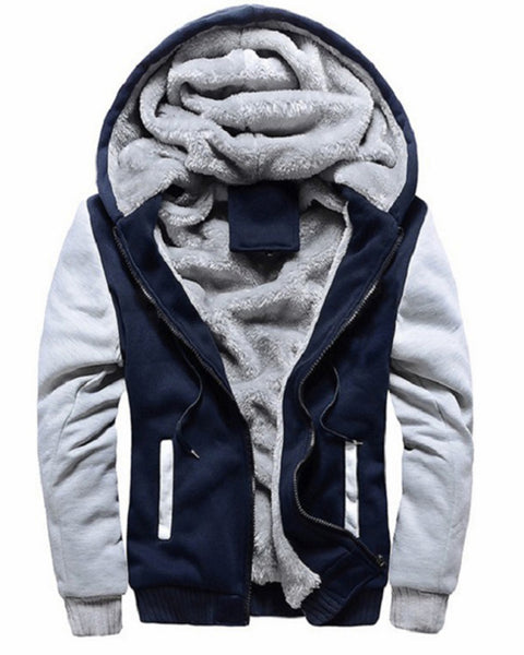 Lucian Laurent — Men's Sweater Hooded Loose Sports Fleece Thickening Men's Coat, alternate view 7